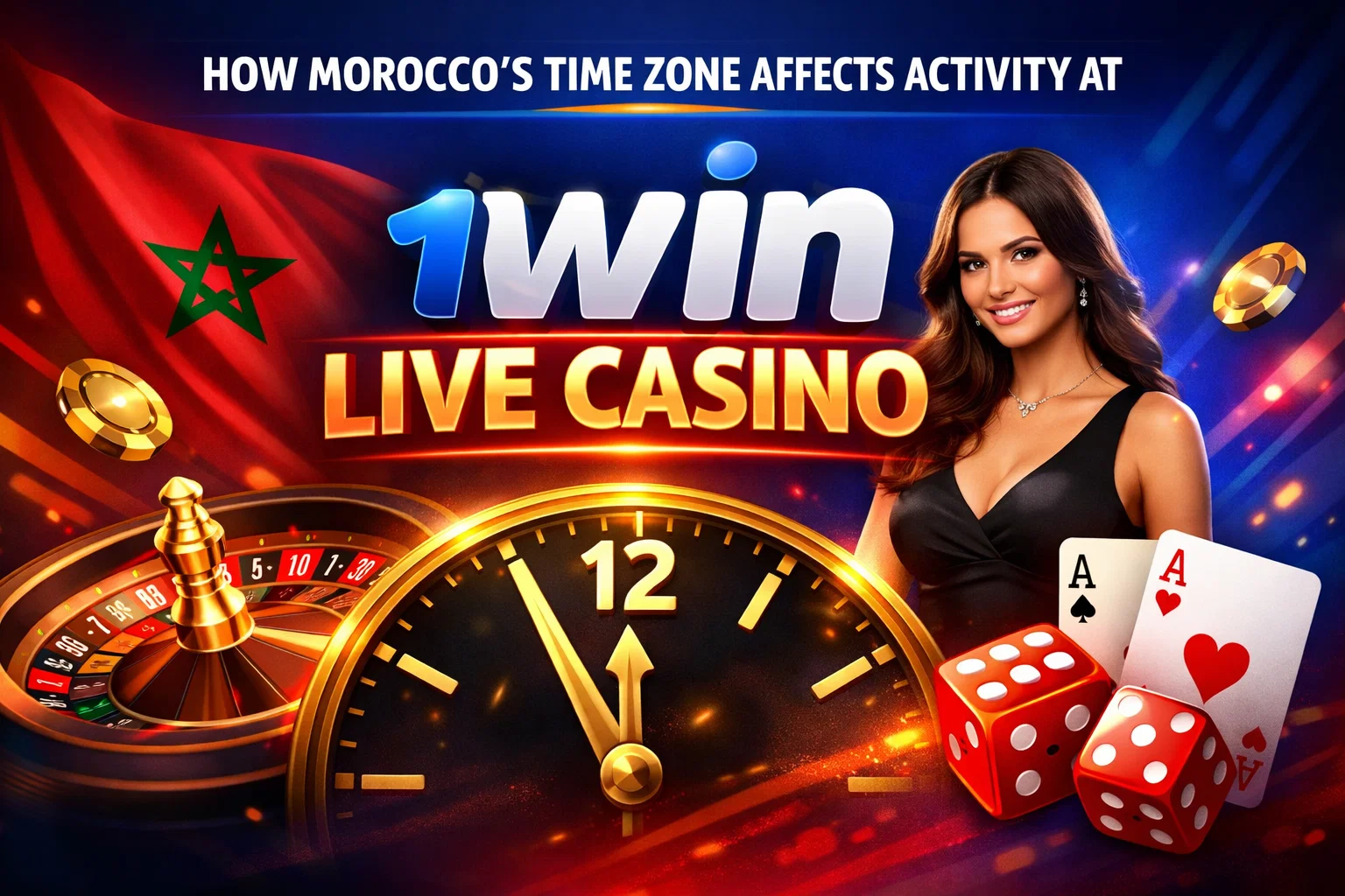 How Morocco’s Time Zone Affects Activity at 1win Live Casino